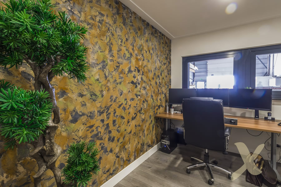 Beton cire roest imitatie 